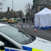 A police cordon remains in place in Bury Road in Thetford (Photo: Newsquest)