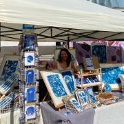 Danielle East ART at a previous Local Makers Market event