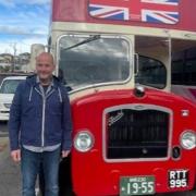 David Finlay (pictured) was left amazed when he tracked down a double-decker bus while on holiday in Japan that he last saw in Norfolk in the 1980s