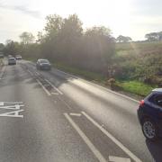 The A47 was blocked between Norwich and Dereham