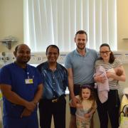 A one-day-old premature baby survived a complex operation and has made a 