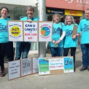 The Use Your Voice Lowestoft group members in the town centre. Picture: Use Your Voice Lowestoft/John Ellerby