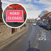 Emergency sewer works are delaying drivers in Heacham