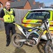 Bike seized after seen driving down the wrong side of the road