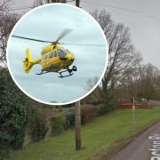 An air ambulance has attended an incident in North Walsham
