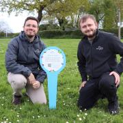 Dan Salliss, left, and Ryan Cox have visited land owned by Flagship in Horning, Norfolk