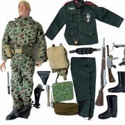 A Palitoy Action Man figure together with an extra outfit and accessories. Its estimate is £60-£80