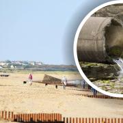 A sewage outfall off Caister on Sea beach had the biggest number of spills in Norfolk last year