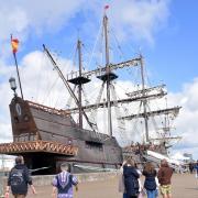 The Galeon Andalucia has docked in Great Yarmouth.