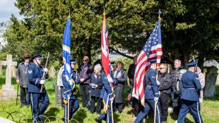 The 10 American aircrew who lost their lives when The Repulser crashed in fields at Kessingland were remembered at a special service. Picture: David Boyle