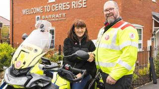 Building company's donation keeps Norfolk's Blood Bikes on the road