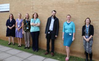The QEH clinical psychology team. Pictured left to right: Tracey Jansen, Samantha Williams, Sandy Cumming, Kate Davies, Will Bratby, Alice Rose and Jo Burrell.