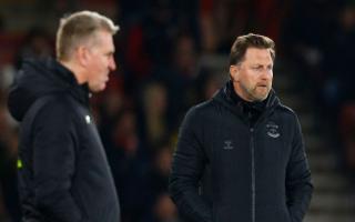 Southampton manager Rallph Hasenhuttl got the better of Norwich City's Dean Smith in a 2-0 Premier League win
