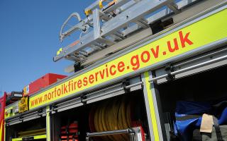 Firefighters were called to Aylsham on Sunday