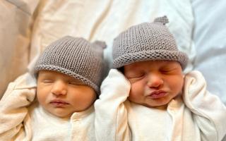 Twins Elsie and Henry were born on Christmas Day in Norfolk in 2022