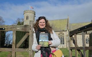 Elly Griffiths visited Weeting Church to launch the new Ruth Galloway novel, The Last Remains