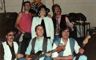 QED at its first ever gig in Diss in the 1980s