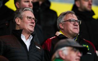 Sir Keir Starmer was at the Norwich City game today