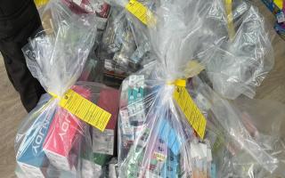 Bags of illicit smoking and vaping products have been seized from a shop in North Walsham